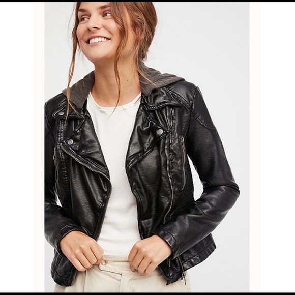 Free People Jackets Coats Vegan Leather Jacket Brand New Poshmark